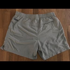 Khaki colored Columbia shorts